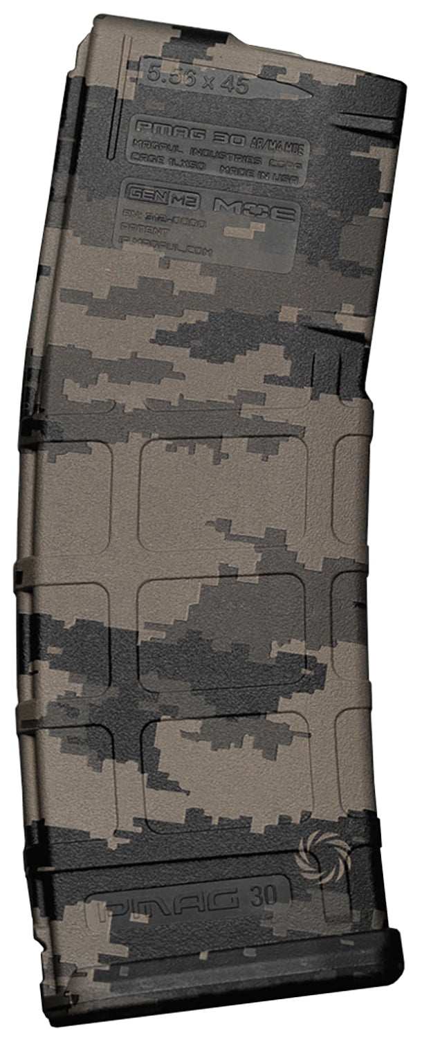 Weapon Works 228100 AR/M4 PMAG GEN M2 MOE 30-Round Laser Digital Polymer Mag