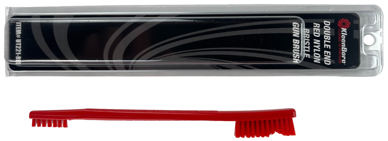 KleenBore Double End Red Nylon Bristle Gun Cleaning Utility Brush All-Purpose