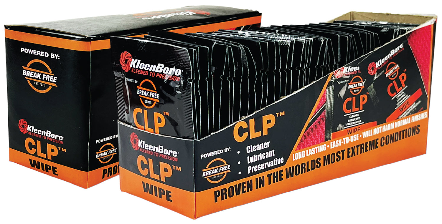KleenBore BreakFree CLP Pre-Saturated Gun Cleaning Wipes 50ct