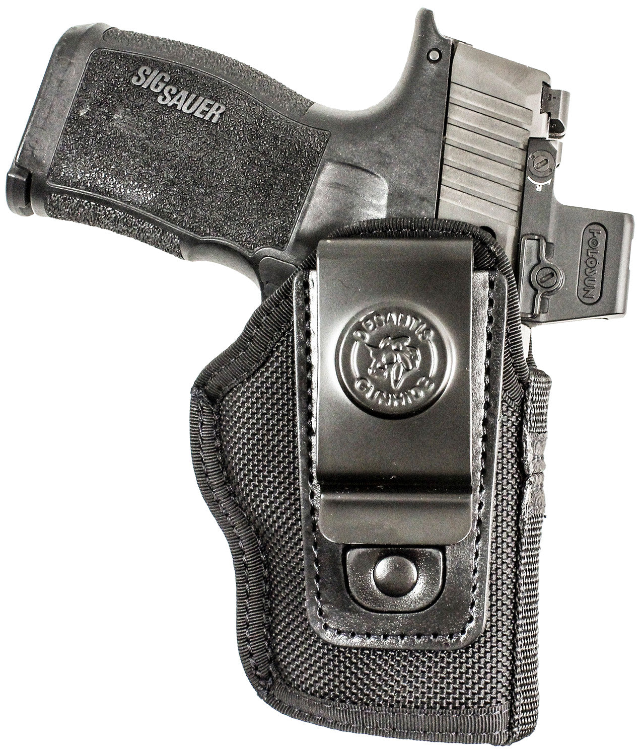 DeSantis Pro Stealth Black Nylon IWB Holster Sig Sauer P365 Red Dot Compatible Ambidextrous