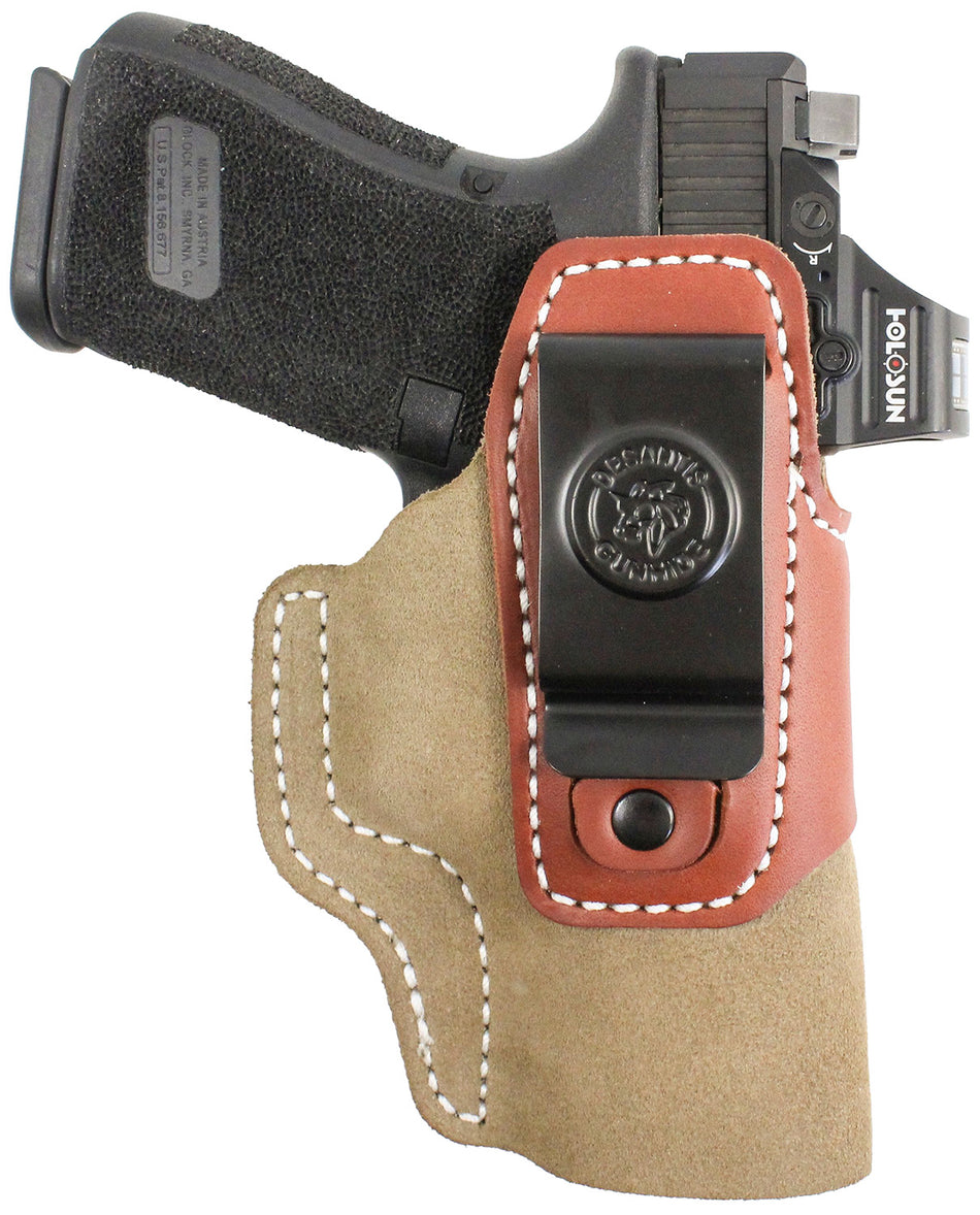 DeSantis Transit Natural Hybrid IWB Holster Belt Clip Glock 26/27/33 Ambidextrous