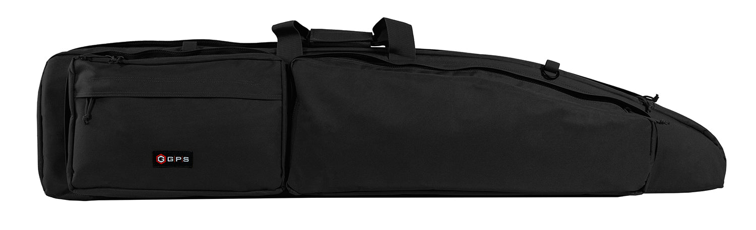GPS Bags GPSDBRC42BLK 42-Inch Black Double Bolt Rifle Case for 2 Scoped Rifles with MOLLE Panels