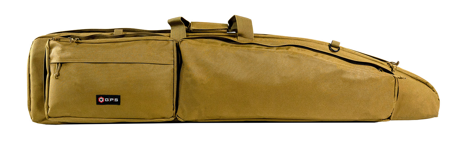 GPS Bags GPSDBRC42TAN 42-Inch Tan Double Bolt Rifle Case for 2 Scoped Rifles with MOLLE Panels