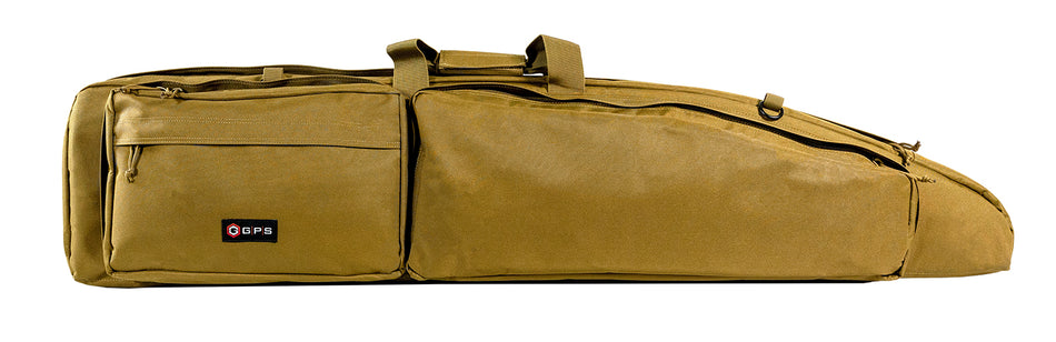 GPS Bags GPSDBRC42TAN 42-Inch Tan Double Bolt Rifle Case for 2 Scoped Rifles with MOLLE Panels