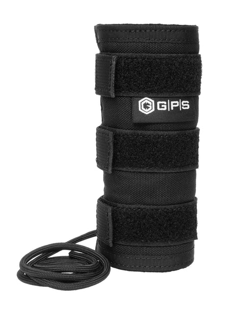 GPS GPST8006B Suppressor Cover 6" Long Black 1000D Nylon Tactical with Tether Line