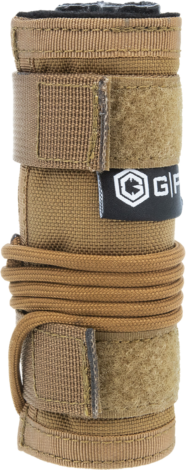 GPS GPST80022LR5T Tactical Suppressor Cover for 22 LR Tan 1000D Nylon with Tether Line