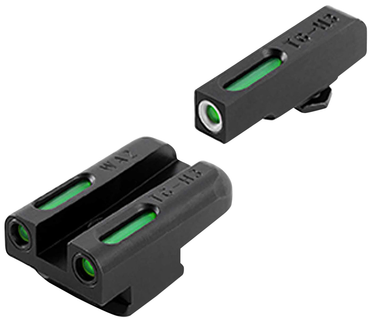 TruGlo TFX Tritium & Fiber Optic Front/Rear Replacement Sight Set for Walther PPS Pistol