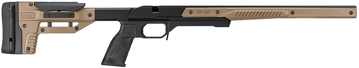 MDT Oryx Sportsman FDE Adjustable Aluminum Chassis for Short Action Ruger American Rifles