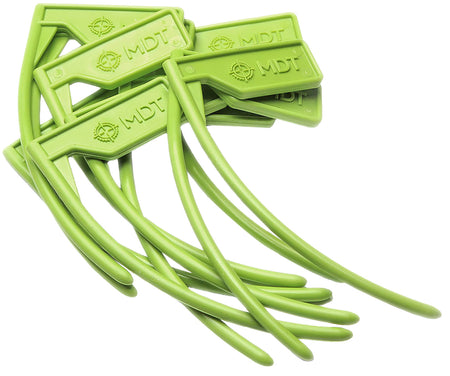 MDT Chamber Flag Black and Green for 22 Caliber and Up - Pack of 10