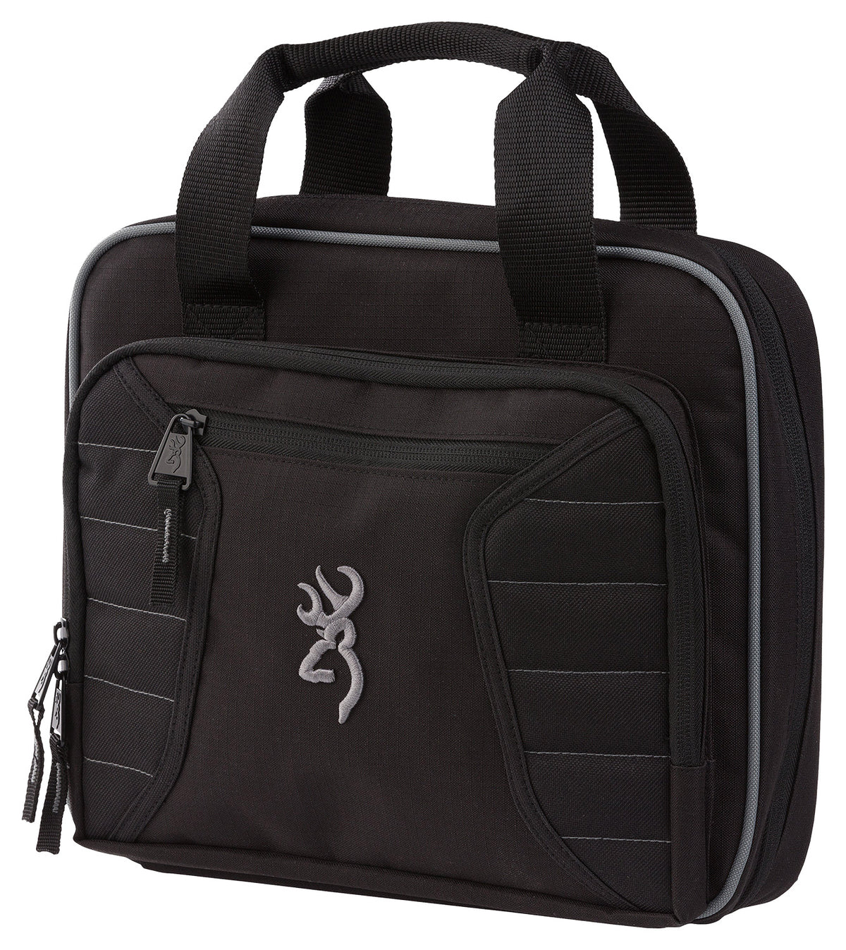 Browning Double Pistol Case Black Polyester Padded Interior Holds 2 Handguns