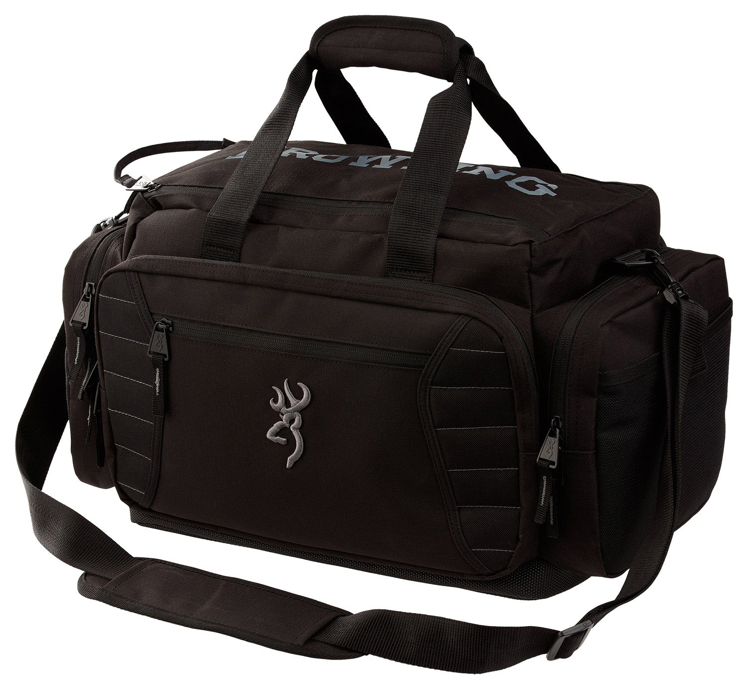 Browning Range Bag Black Polyester 4 Exterior Pockets 9"