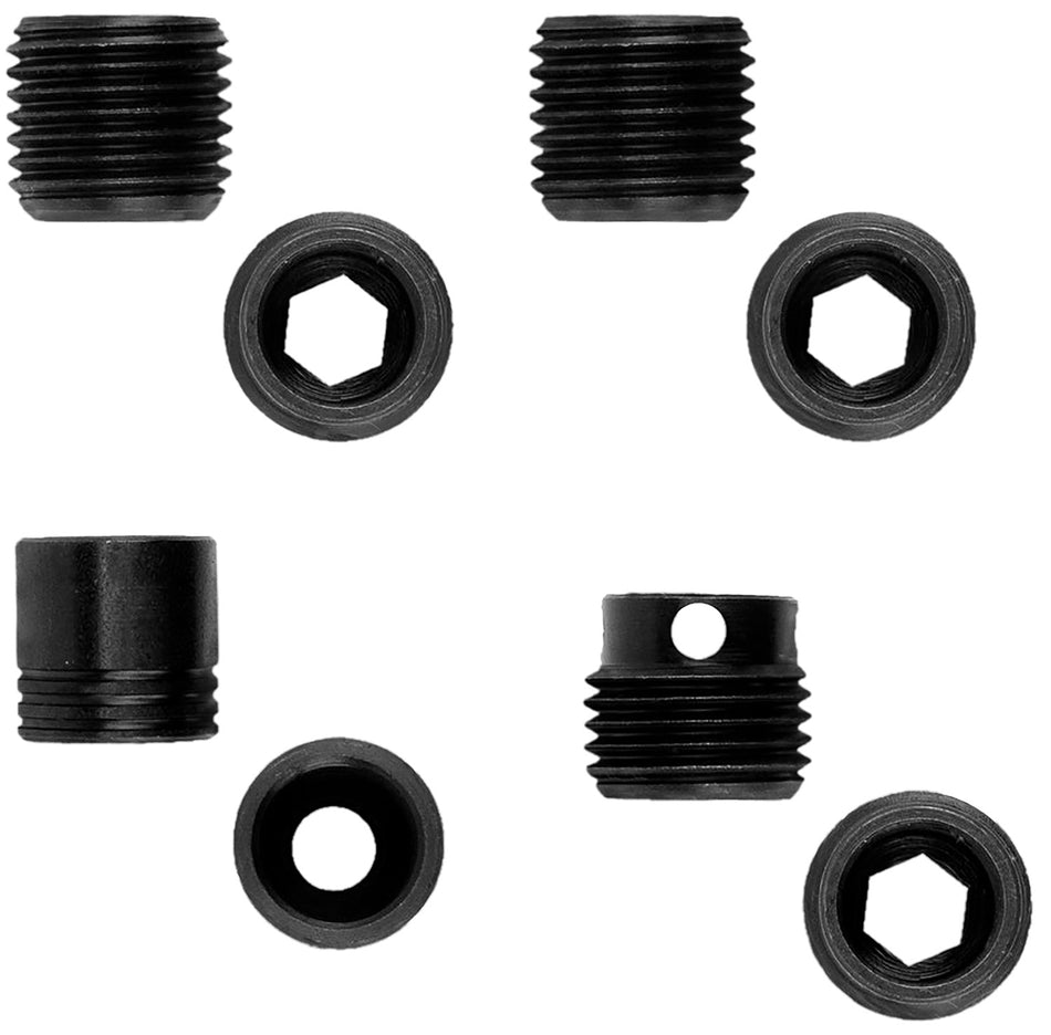 GrovTec GTHM289 Heavy Duty Push Button Swivel Bases Black Steel Stock Mount Set of 2