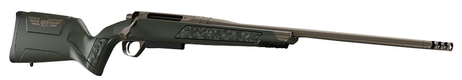Christensen Arms 8011500700 Evoke Full Size 30-06 Springfield 4+1 22" Burnt Bronze Cerakote #4 Contour Threaded Barrel, Gray w/Bronze Logo Hybrid Hunter w/Picatinny Rail Synthetic Stock
