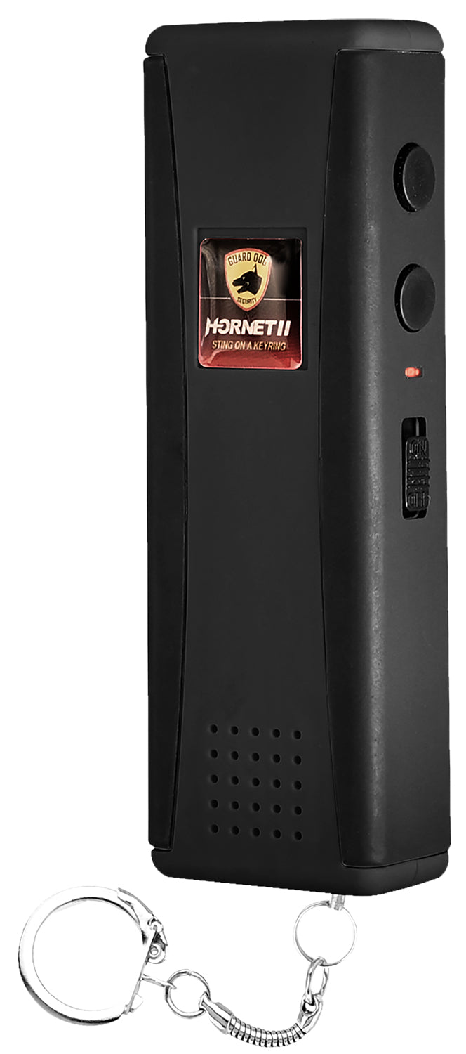 Guard Dog Security SGGDH2HVBK Hornet 2 Mini Stun Gun Black Siren Alarm Flashlight with USB Charger