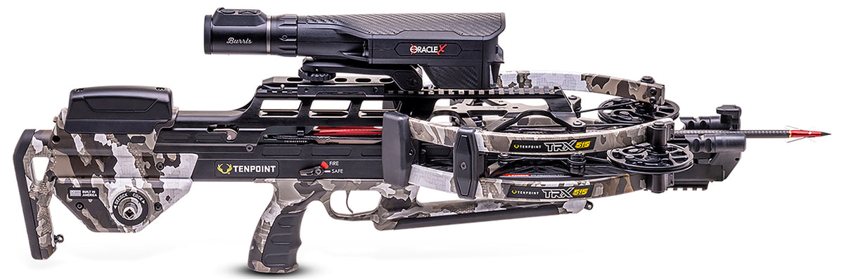 TenPoint TRX 515 ACUslide Maxx 515 FPS Reverse-Draw Crossbow Burris Oracle Vektra