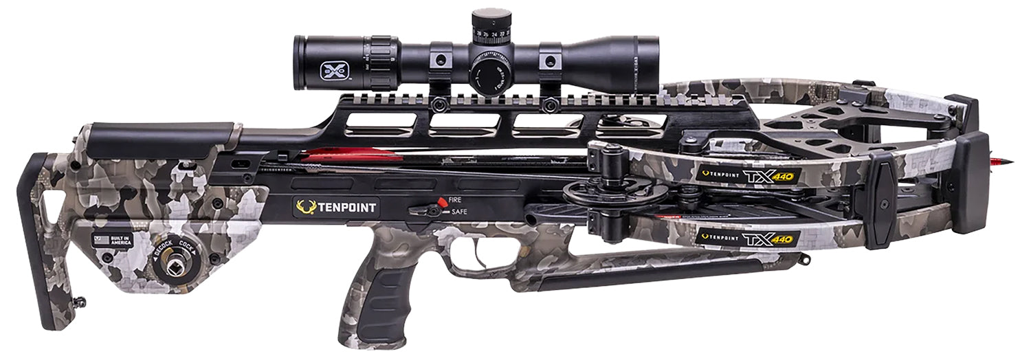 TenPoint TRX 440 Crossbow with ACUslide Maxx EVO-X Marksman Elite Scope Vektra Camo