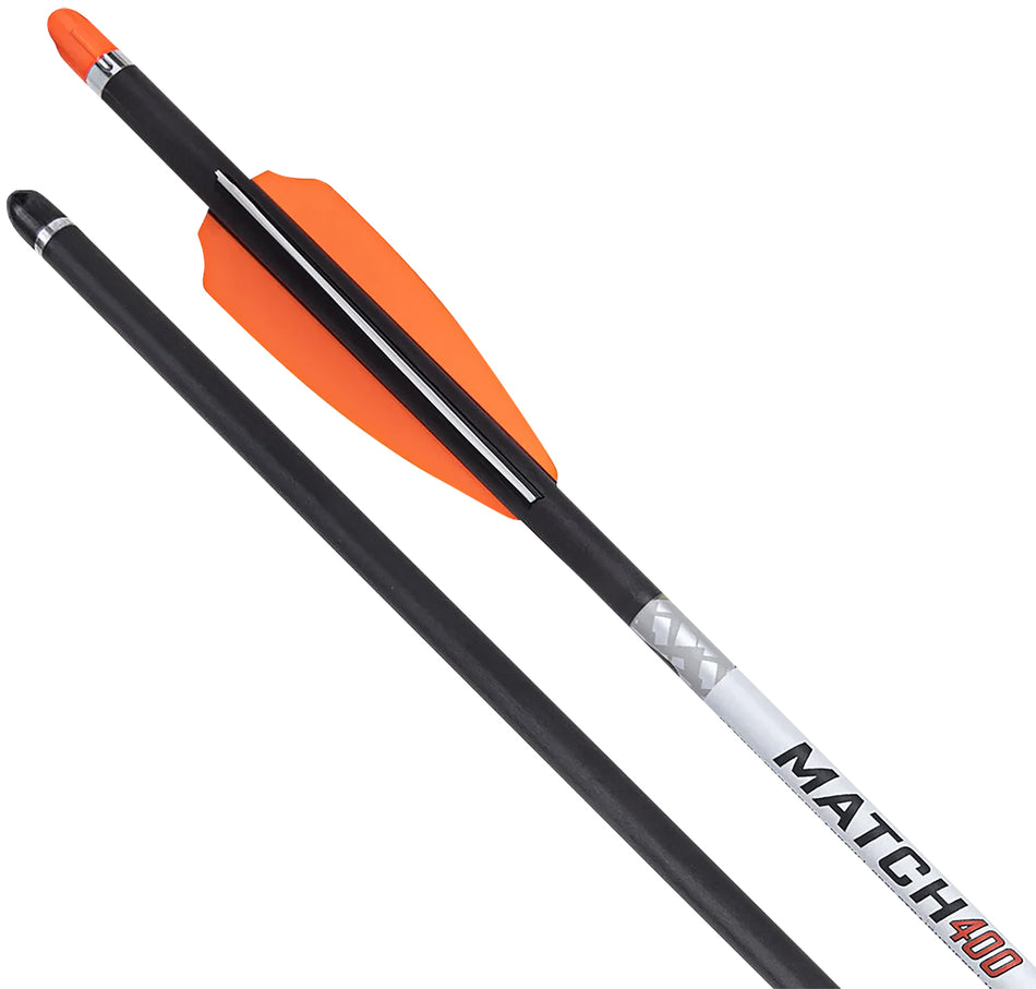 TenPoint Match 400 Carbon Arrow 20" Fusion X-II Vanes Alpha Nock HP .004 Straightness Orange