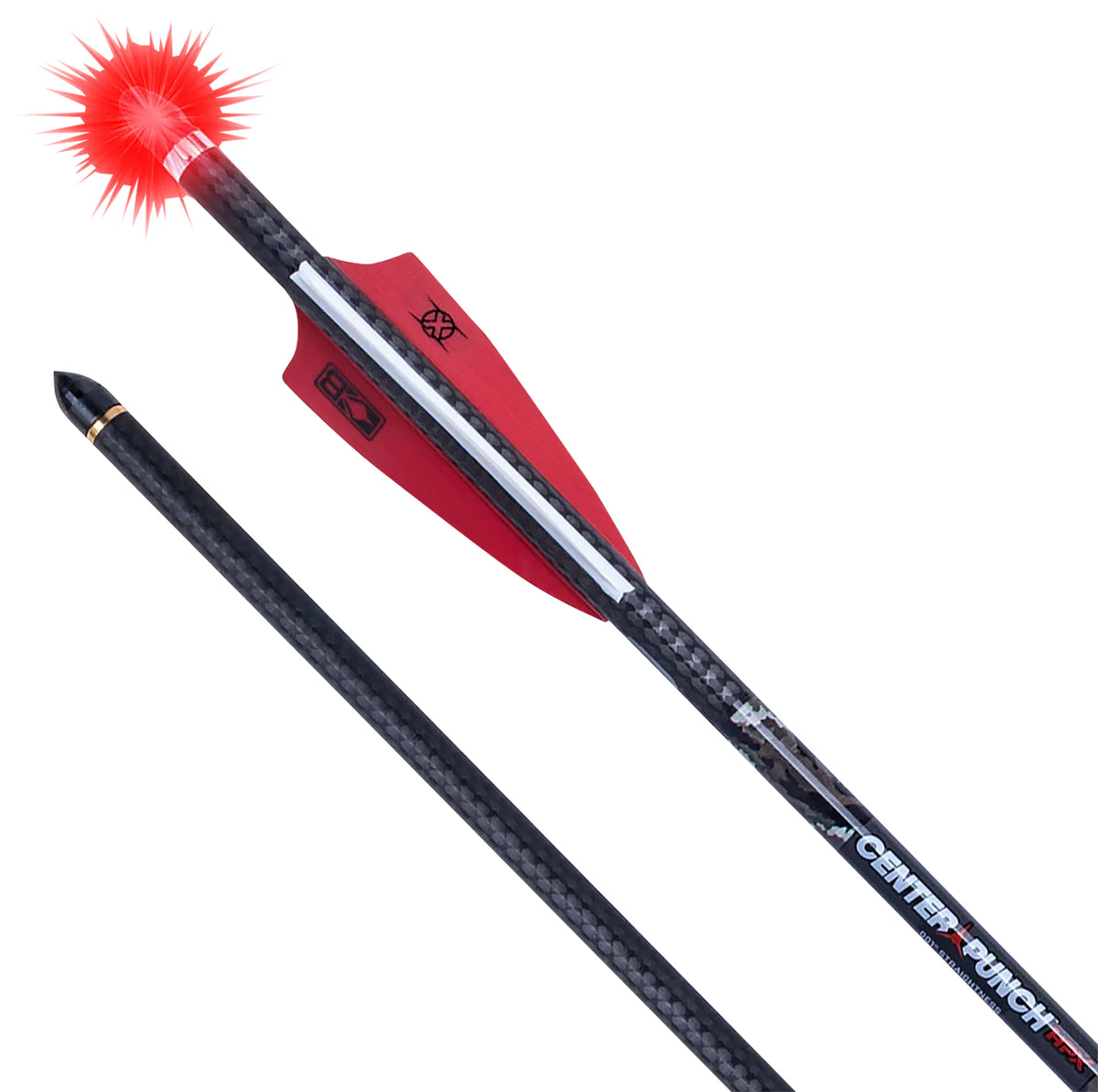 TenPoint CenterPunch HPX Alpha-Blaze HPX 20" Illuminated Carbon Arrow .001 Straightness Red