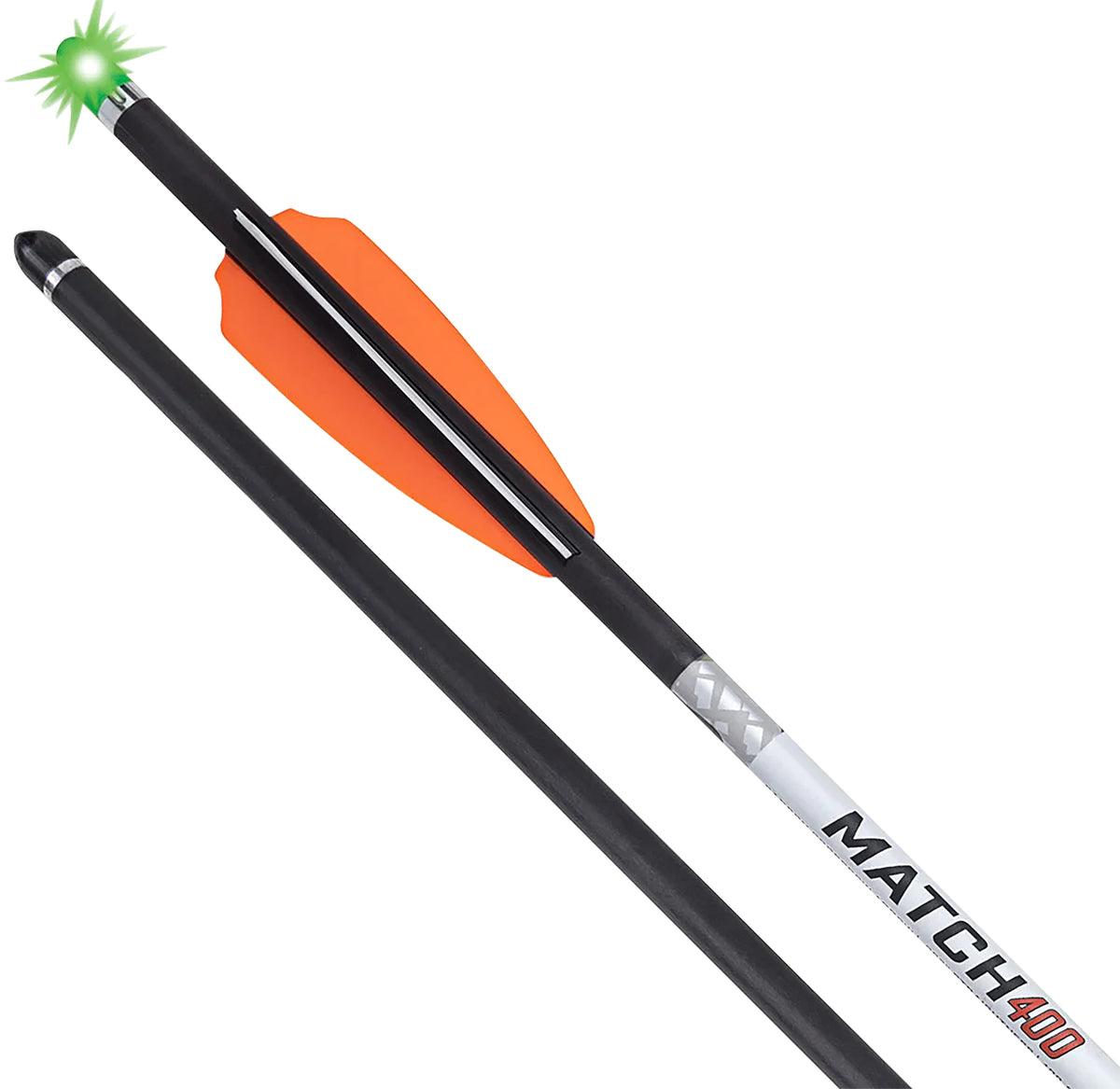 TenPoint Match 400 Alpha-Blaze Illuminated 20" Carbon Arrow .004 Straightness 3 Pack Green