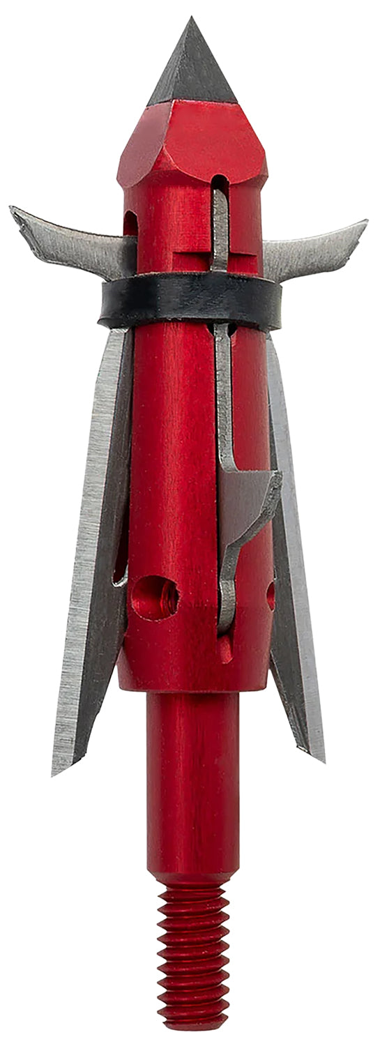 TenPoint Nemesis Broadhead 100 Grain Rear-Deploying 4-Blade Stainless Steel Red 3 Pack