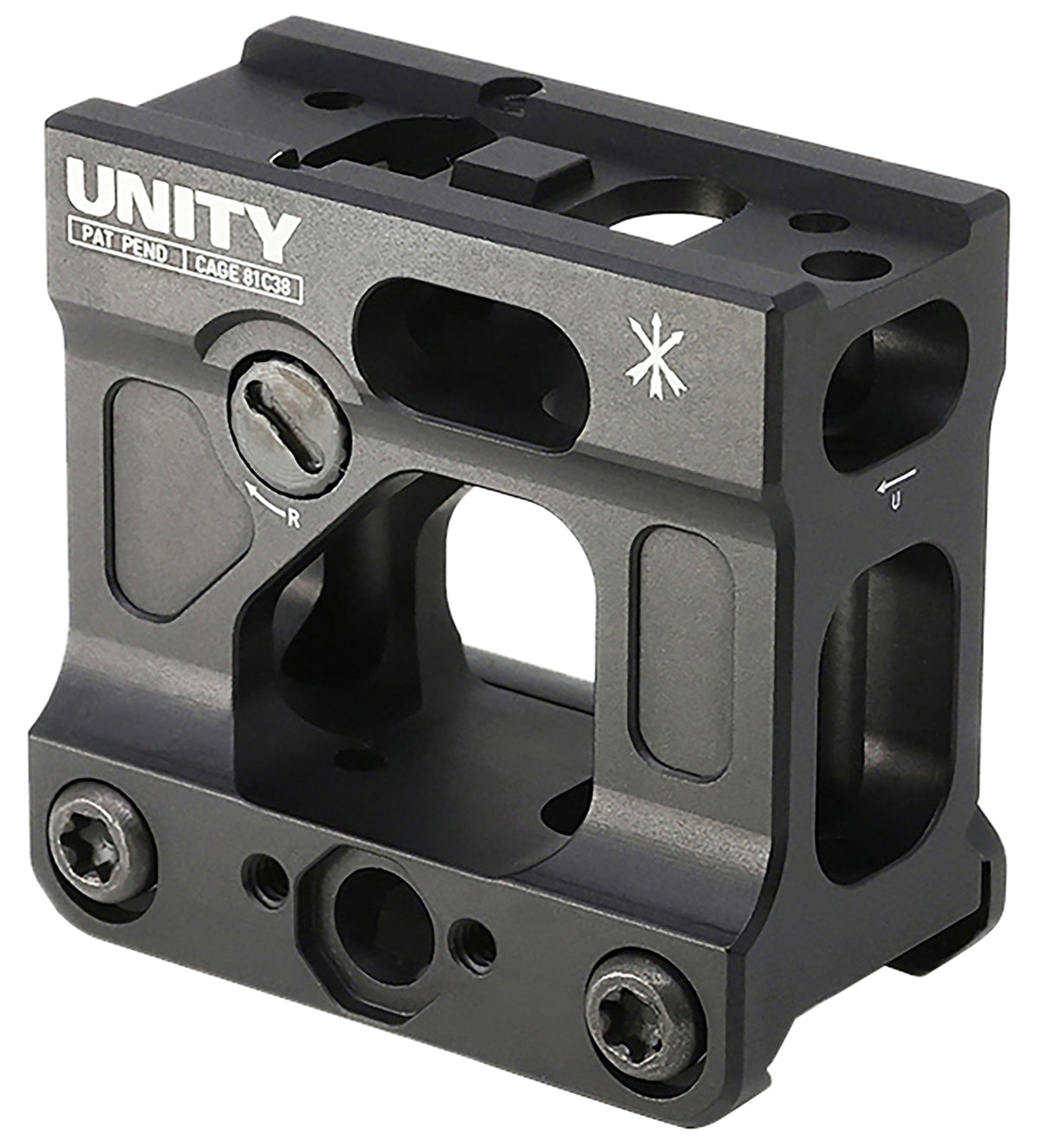 Unity Tactical LLC FAST Micro Mount FSTMICB Matte Black Anodized with BUIS