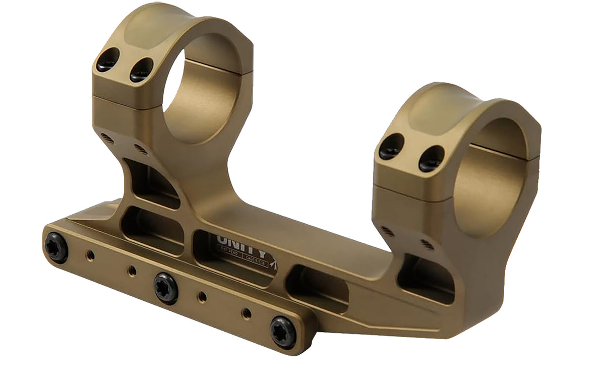 Unity Tactical FAST LPVO Scope Mount with 30mm Rings FDE