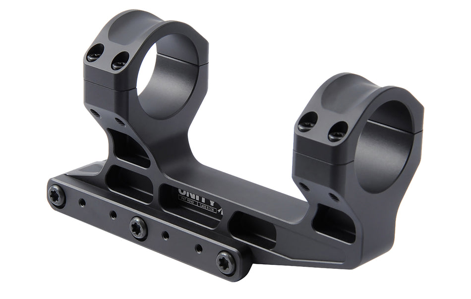 Unity Tactical FAST LPVO Scope Mount with 34mm Rings Black Anodized