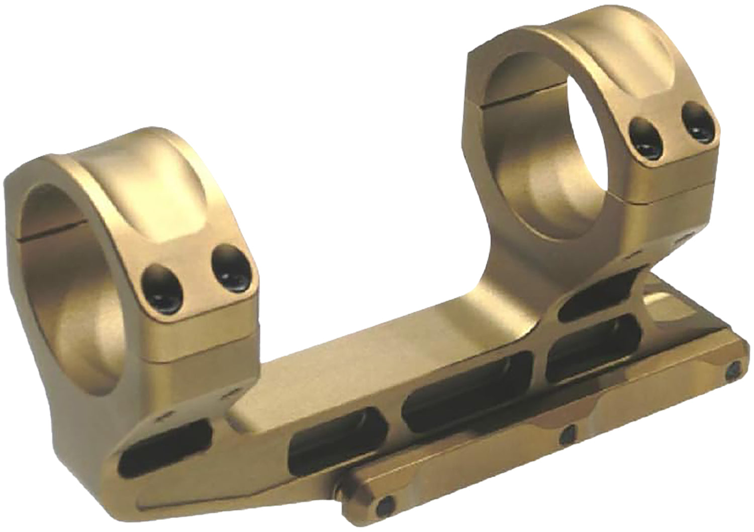 Unity Tactical FAST LPVO Scope Mount with 34mm Rings FDE