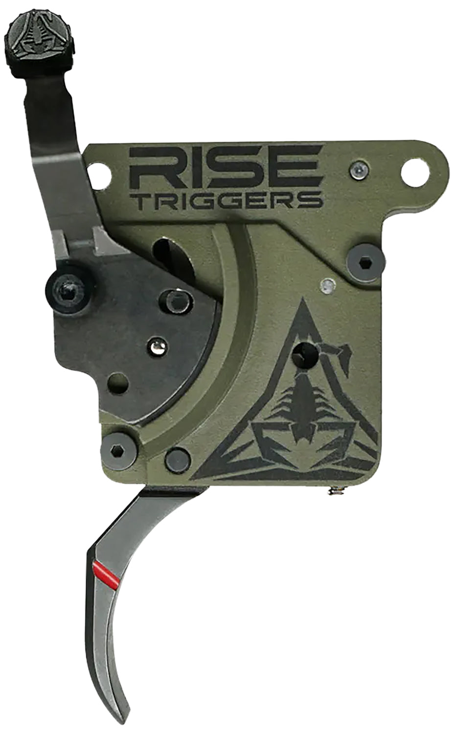 Rise Armament Reliant Trigger Curved Black Green Bolt Catch Rem 700 Compatible