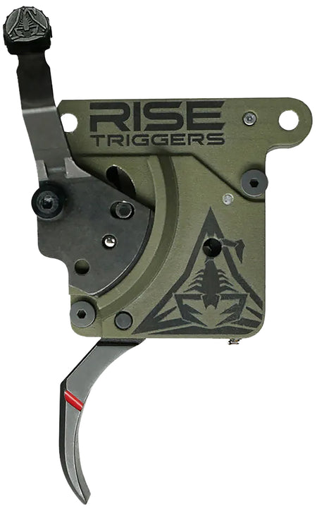Rise Armament Reliant Trigger Curved Black Green Bolt Catch Rem 700 Compatible