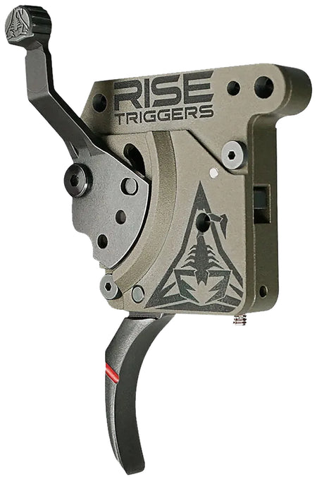 Rise Armament Reliant Pro Curved Trigger Black FDE Finish Remington 700 Actions