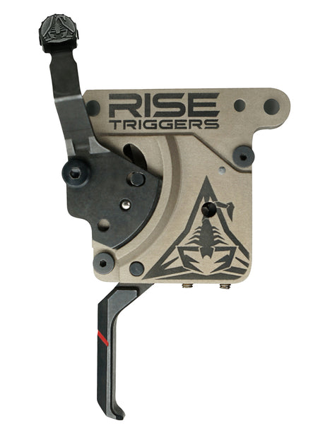 Rise Armament Reliant AR-15 Flat Trigger Black and FDE Finish with Bolt Catch