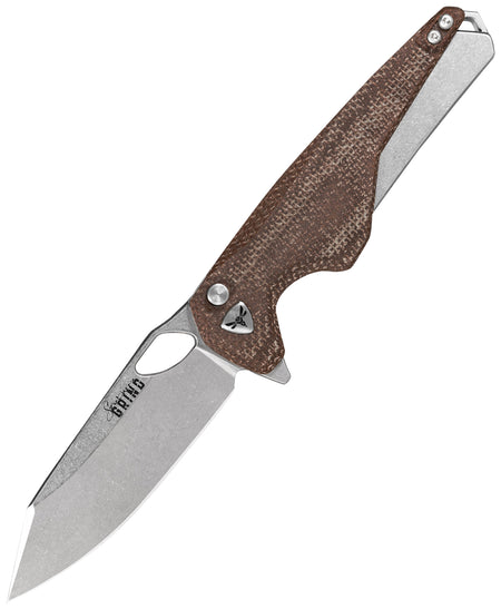 Southern Grind SG13400025 Hornet Folding Sheepsfoot Knife, 3.30" CPM MagnaCut Blade, Natural Micarta Handle