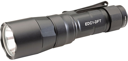 SureFire EDC1DFTBK Everyday Carry Dual Fuel Compact Flashlight Black 25/350/650 Lumen LED