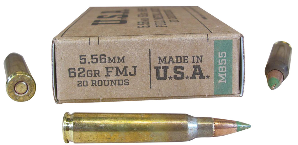 Winchester M855 Full Metal Jacket 62 Grain 5.56x45mm NATO