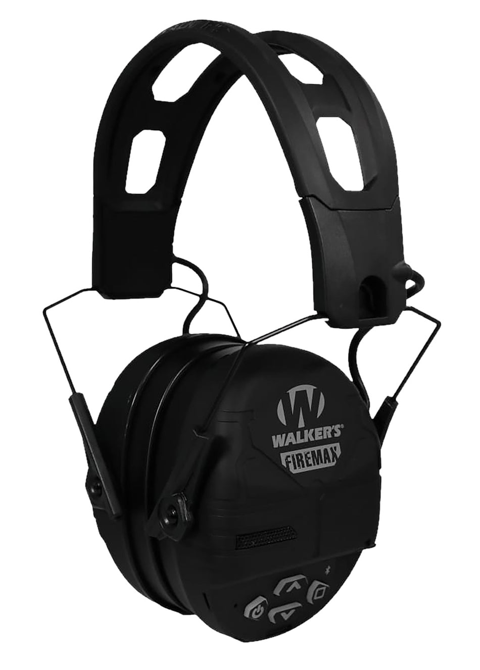 Walker's FireMax BT Electronic Muff Over the Head 23 dB Noise Reduction Black