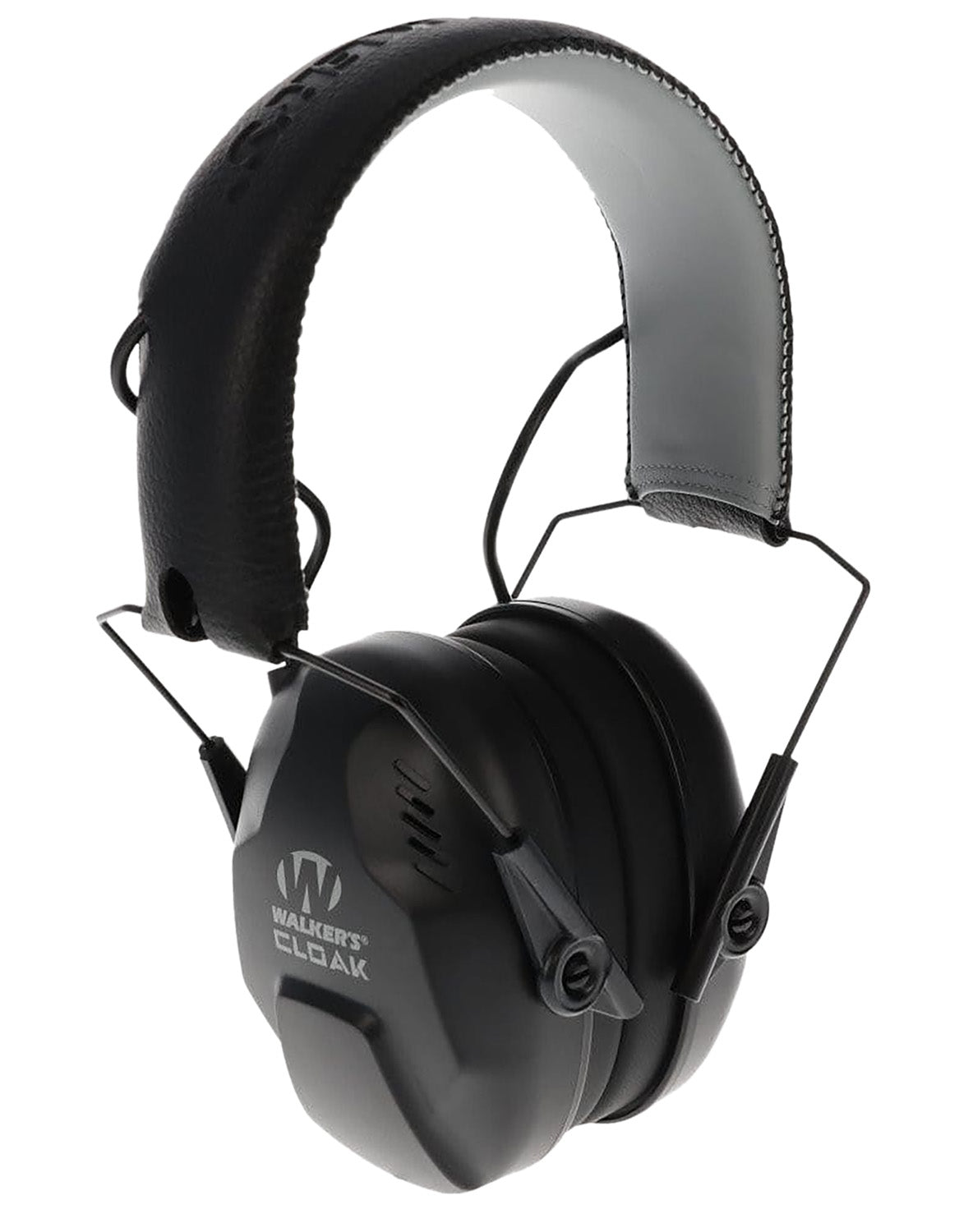 Walker's Cloak Dual Mic Over-the-Head Electronic Muff 23-25 dB NRR Black