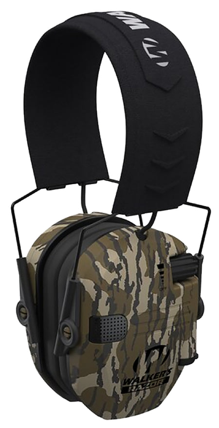 Walker's Razor Slim Over-the-Head Electronic Ear Muff 23 dB Mossy Oak Bottomland