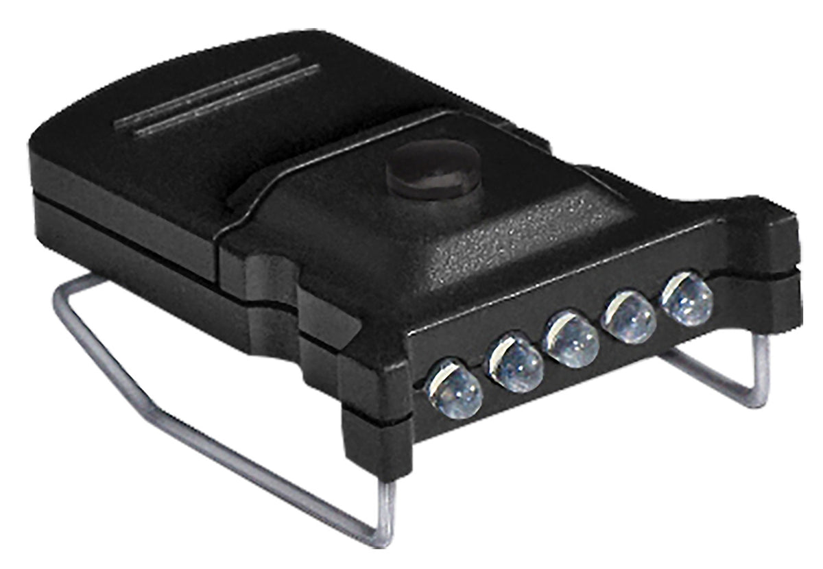 Cyclops CYC-MHC2PK-W Micro Hat Clip Light 2-Pack Black 10 Lumens White LED Tilt