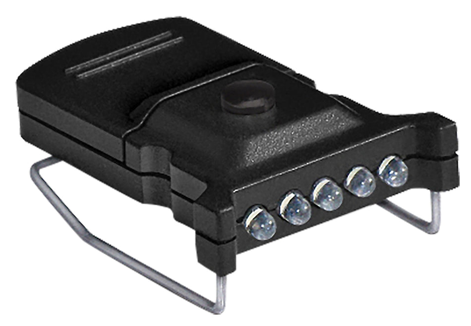 Cyclops CYC-MHC2PK-W Micro Hat Clip Light 2-Pack Black 10 Lumens White LED Tilt