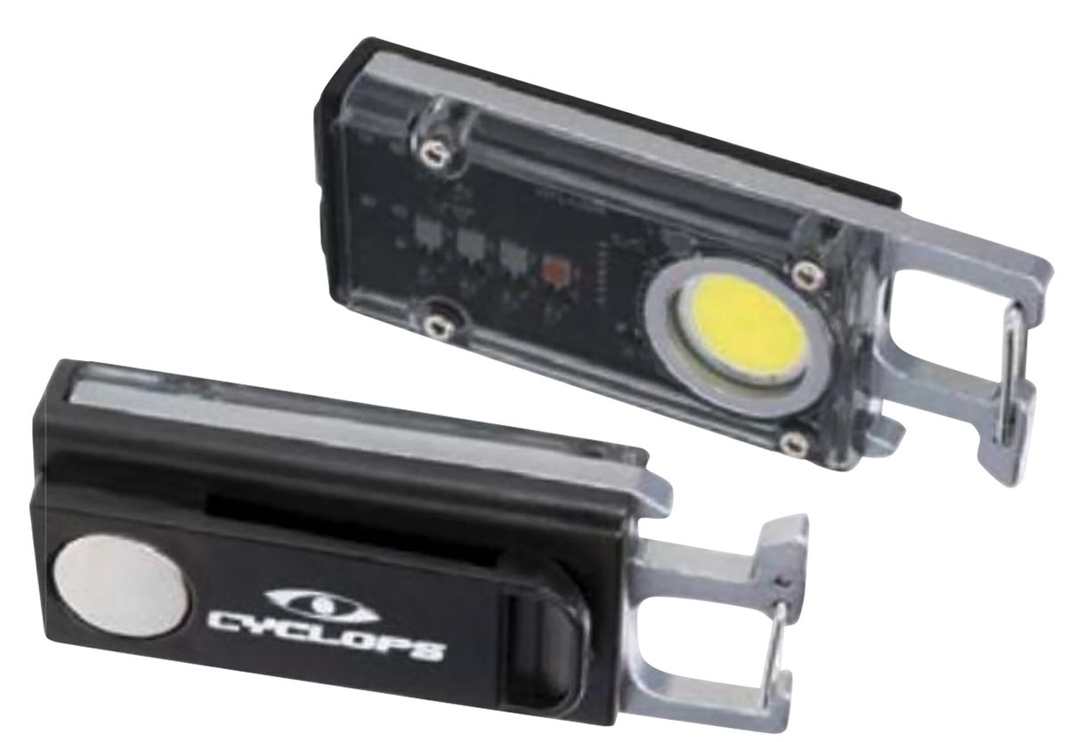 Cyclops Flash Clip Light CYC-FLSHCLIP Black 300 Lumens Red/Green/Purple/Blue with Bottle Opener