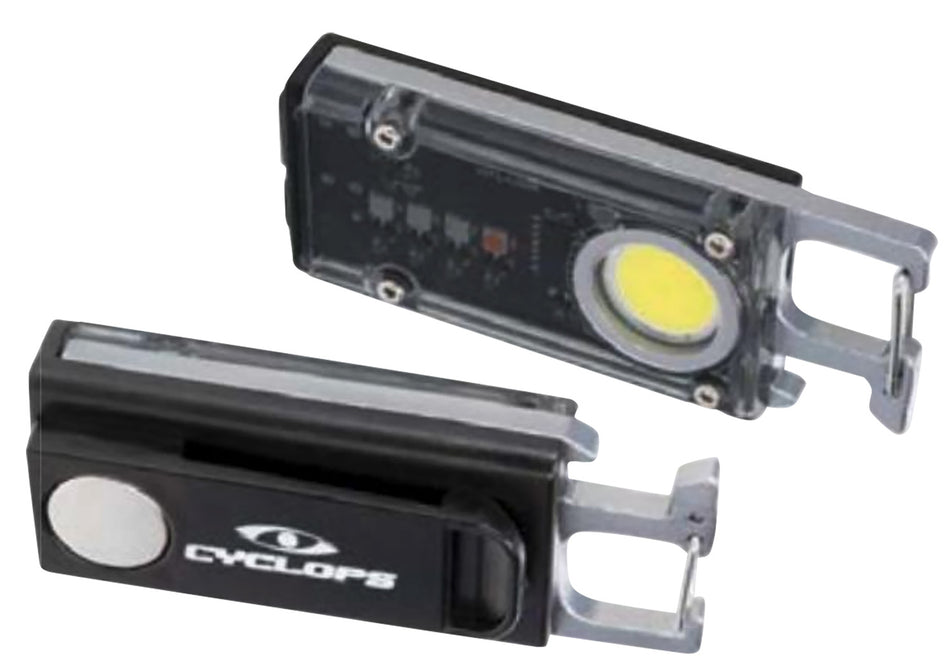 Cyclops Flash Clip Light CYC-FLSHCLIP Black 300 Lumens Red/Green/Purple/Blue with Bottle Opener