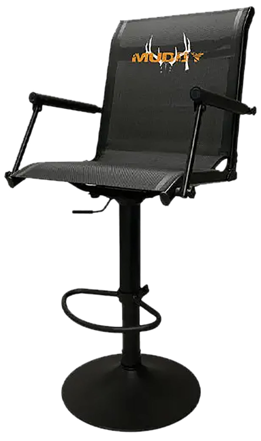 Muddy MUDMGS600 Swivel Extreme Hunting Ground Seat Flex-Tek/Steel Black