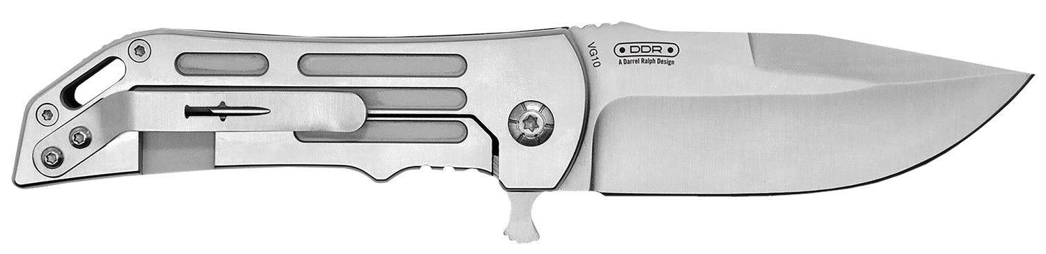 Camillus Dominator II 3" Folding Plain Drop Point Titanium Bonded 420 SS Blade, Carbon Fiber and Stainless Handle with Lanyard Hole
