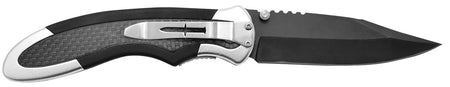Camillus Chameleon 3.50" Folding Drop Point Black Carbonitride Titanium Bonded AUS-8A SS Blade with Carbon Fiber/Aluminum Handle