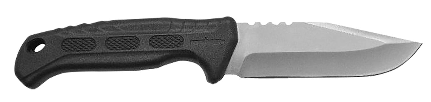 Camillus Hawker 4" Fixed Drop Point Titanium Bonded 420 SS Blade, Lightweight Black PP/TPR Handle and Ballistic Nylon Sheath
