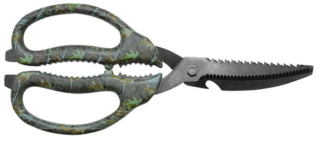 Camillus Multi-Function Game Shears Camo 4" Serrated Titanium Bonded Blade, 9" Long with Saw Blade and Screwdrivers