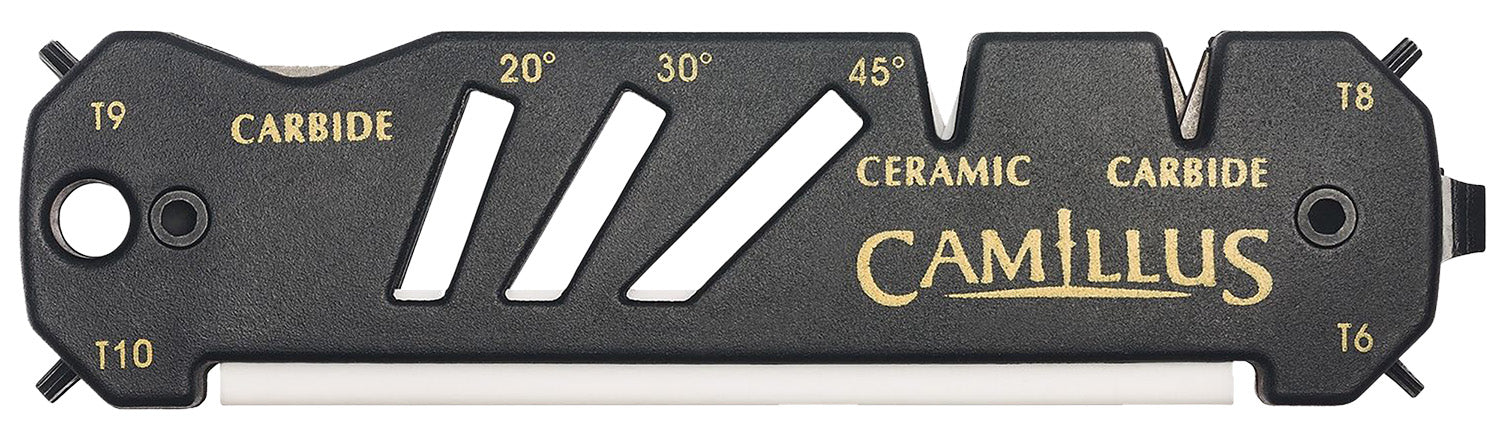 Camillus 19224 Black Glide Carbide/Ceramic Multi-Purpose Knife Sharpener with Screwdrivers