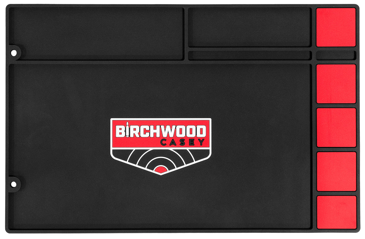 Birchwood Casey Model 30250 Pistol Cleaning Mat 17" x 11" Black/Red Rubber