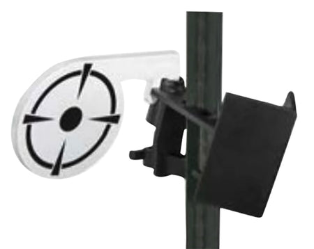 Birchwood Casey T-Post Dueling Steel Target TP38DT Black/White Bullseye Design